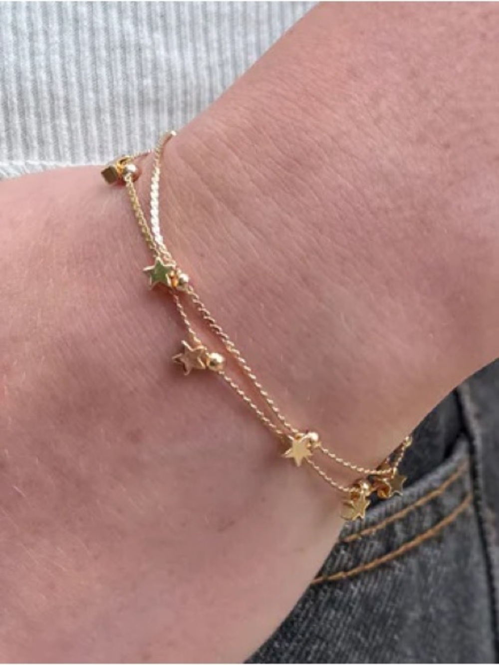 NWT | Brandy Melville Stars and Beads Bracelet || ⭐️